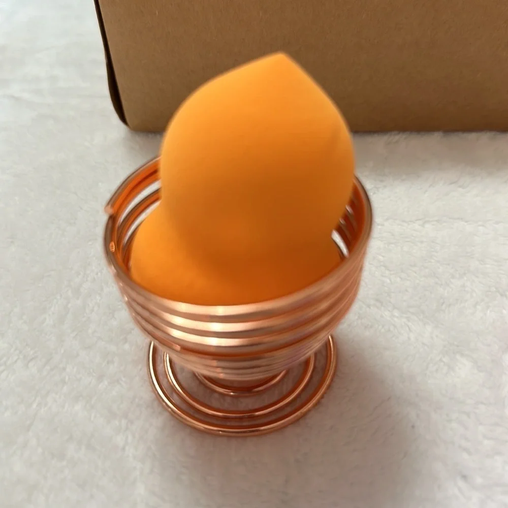 Makeup Sponge Set With Holder 6 Pieces New